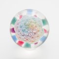 涌井梓「マーブル：レースに閉じ込めたお花たちφ43mm」