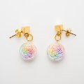 涌井梓「ピアス：パステルフラワー」
