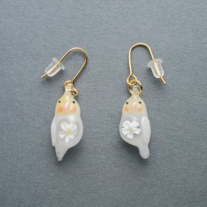 画像1: 涌井梓「ピアス：オカメインコ」
