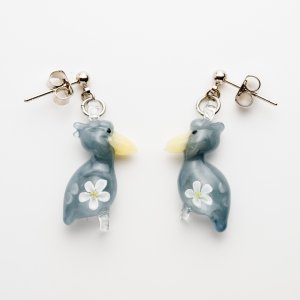 画像1: 涌井梓「ピアス：ハシビロコウ」