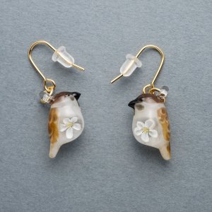 画像1: 涌井梓「ピアス：雀」