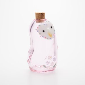 画像5: 涌井梓「ガラス瓶：ふくろうピンク」