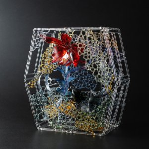 画像2: 色華硝子工房「金魚の回遊」