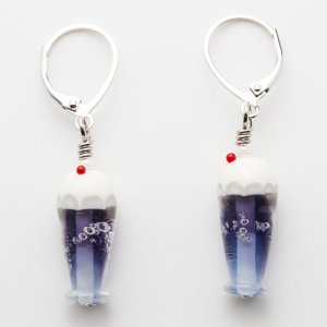 画像1: 前堀美緒「クリームソーダ　ピアス　ぶどう」