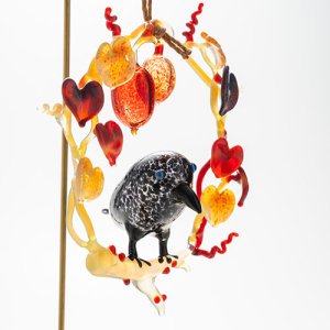 画像6: 清藤智子「カラスとカラスウリのリース」