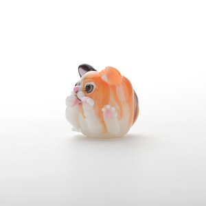 画像2: 新井克仁　「猫　とんぼ玉」