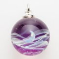 Color Works 「月と雲海　ガラスペンダントS-Purple」