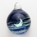 Color Works 「月と雲海　ガラスペンダントM-Blue」