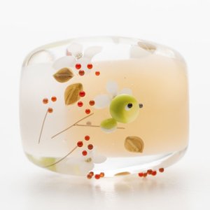 画像3: 石川幸「山法師にメジロ」