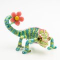 皆川禎子「カメレオンと花」