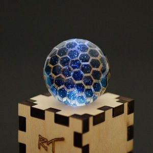画像1: Ryan Teurfs　「Blue Sparkle Honeywrap Marble」