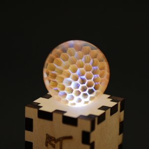 画像1: Ryan Teurfs　「Bullseye Honeycomb implosion Marble」
