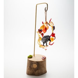 画像5: 清藤智子「カラスとカラスウリのリース」