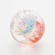 画像2: 涌井梓「マーブル：赤いお花とパステルフラワーφ26.5mm」 (2)