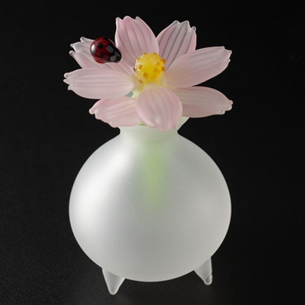 画像1: 渡邉恵子 「コスモスとてんとうむし 2ピンク」 (1)